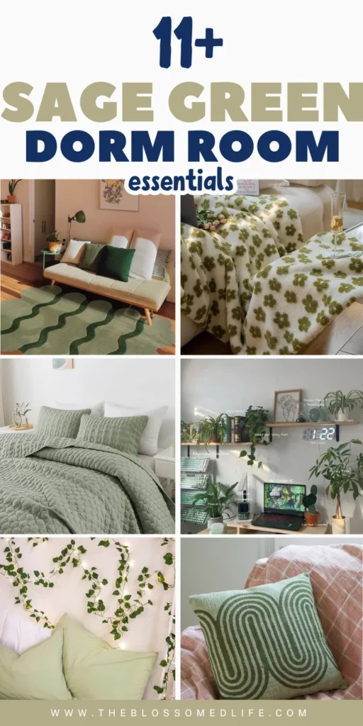 Sage Green Dorm Room Decor