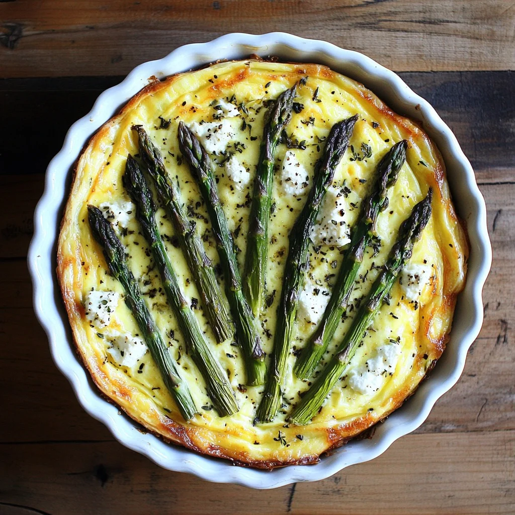 Asparagus and Goat Cheese Tart